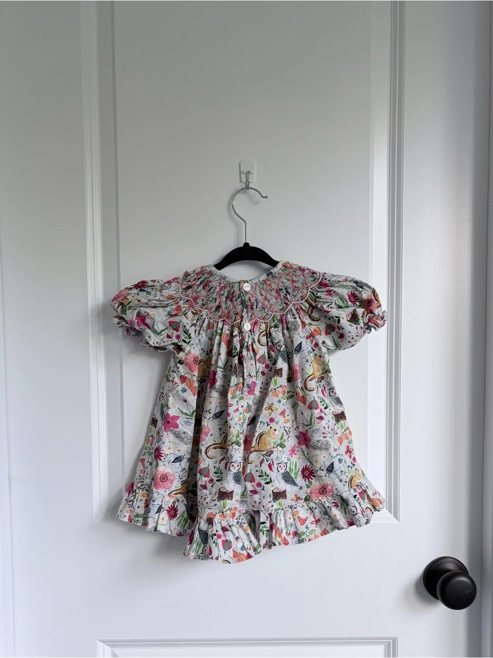 Mom & Me Smocked Woodland Animal Whimsical Set
